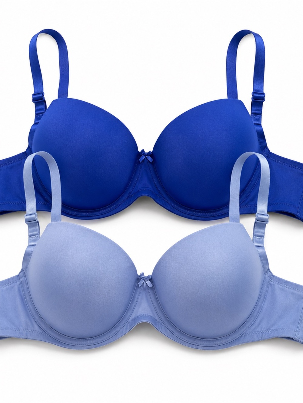 Esmara Lingerie 2-Pack Padded Underwire Bras Blue 38DD NWT